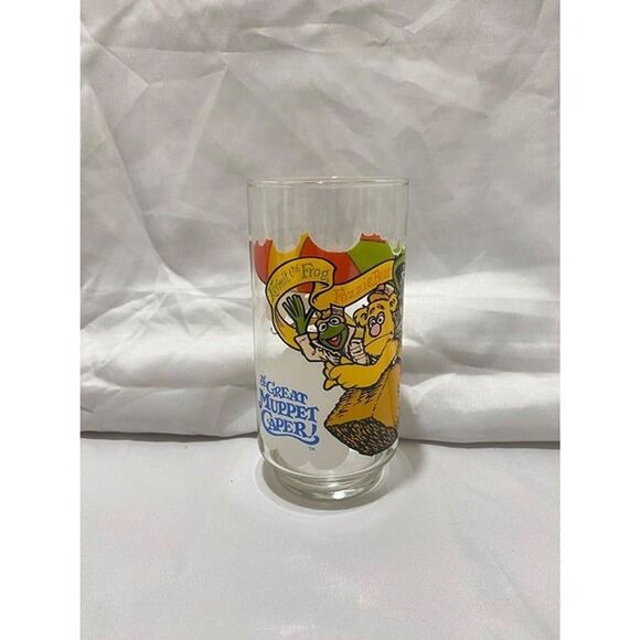 Vintage 1981 McDonald's The Great Muppet Caper Glass Kermit & Gonzo 5.75 inch - Picture 2 of 10
